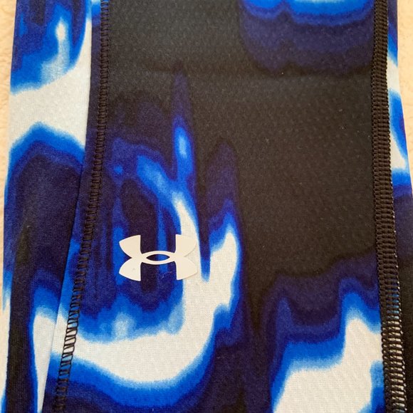 Women's Under Armour Base 3.0 Printed Leggings Blue Oxford Versa Size XS - Picture 5 of 10